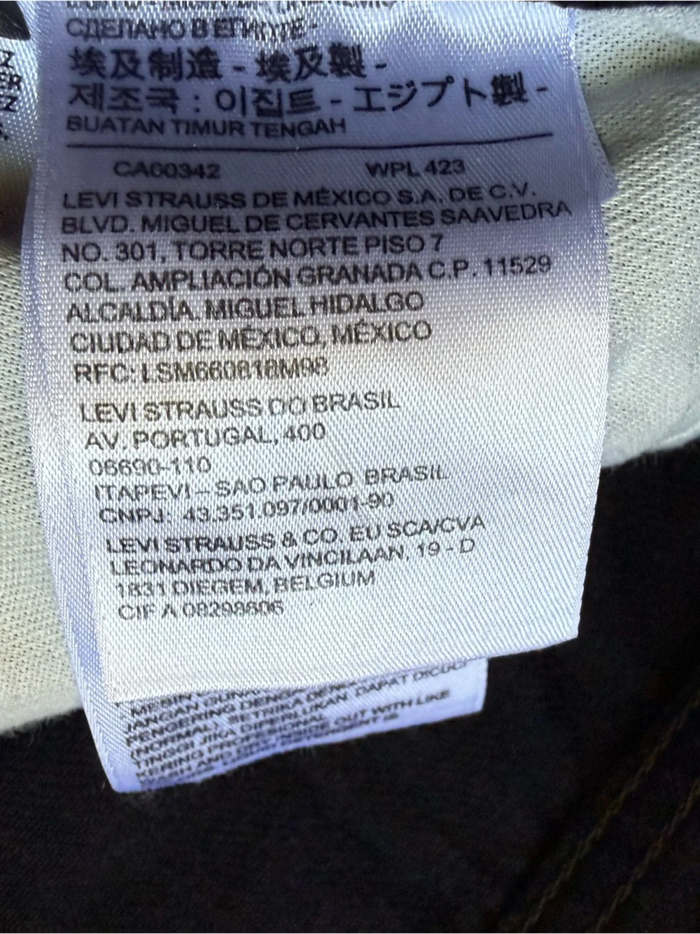 Levi’s Men's 501 Black Straight-Leg Jeans 31 x 30 100% Cotton